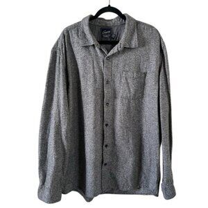 Grayers Heritage Flannels Dark Gray XXL Men’s 100% Cotton Long Sleeve Button